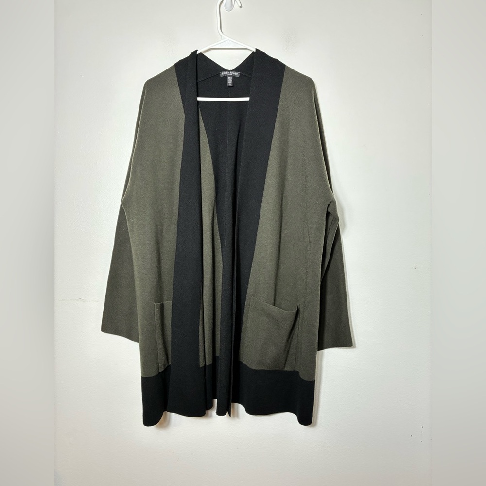 Olive and Black Women's Sweater